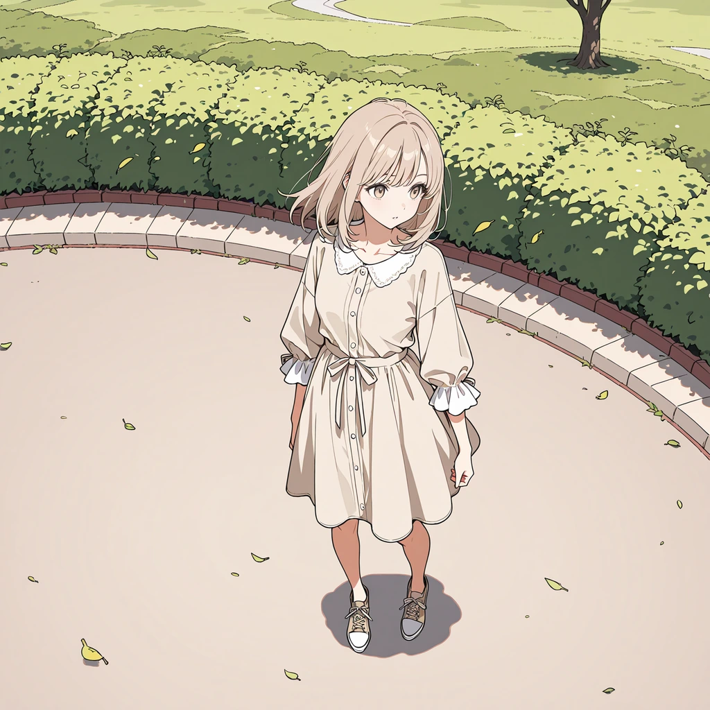 鳥瞰の女性サンプル