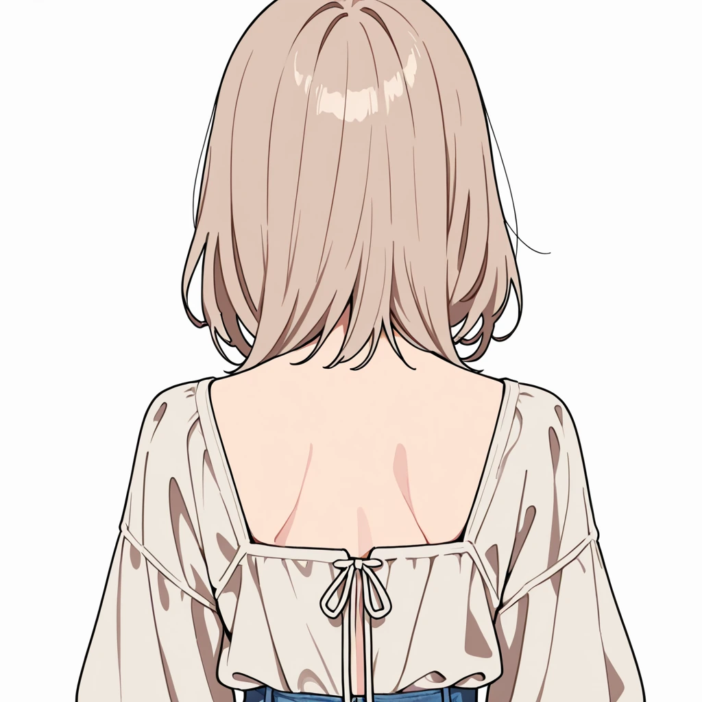 後ろからの女性サンプル