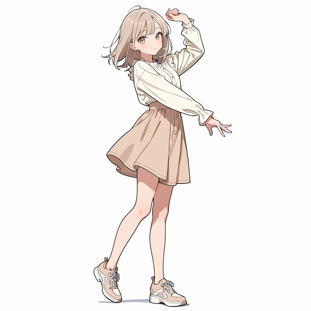 踊るの女性サンプル