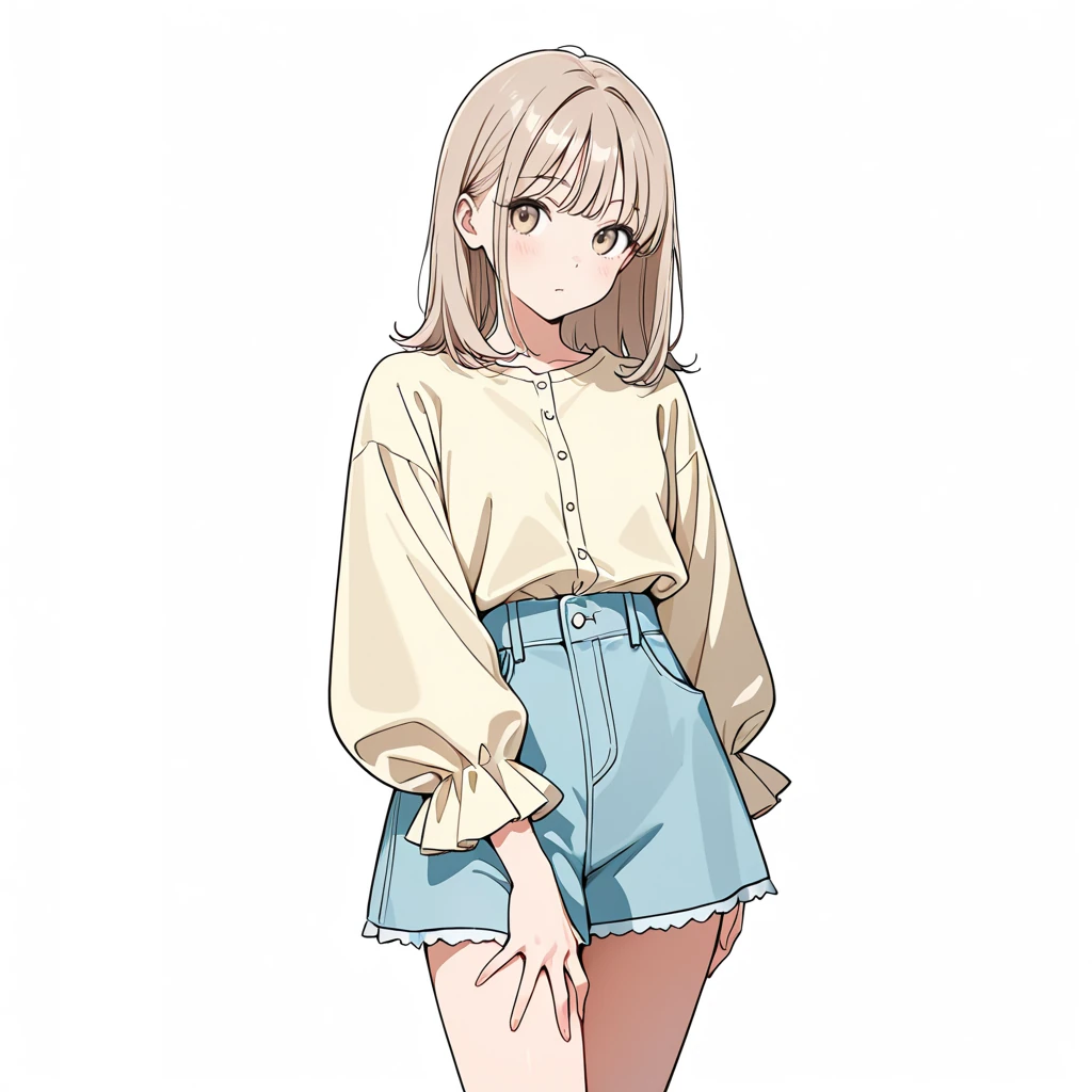 太ももに片手の女性サンプル