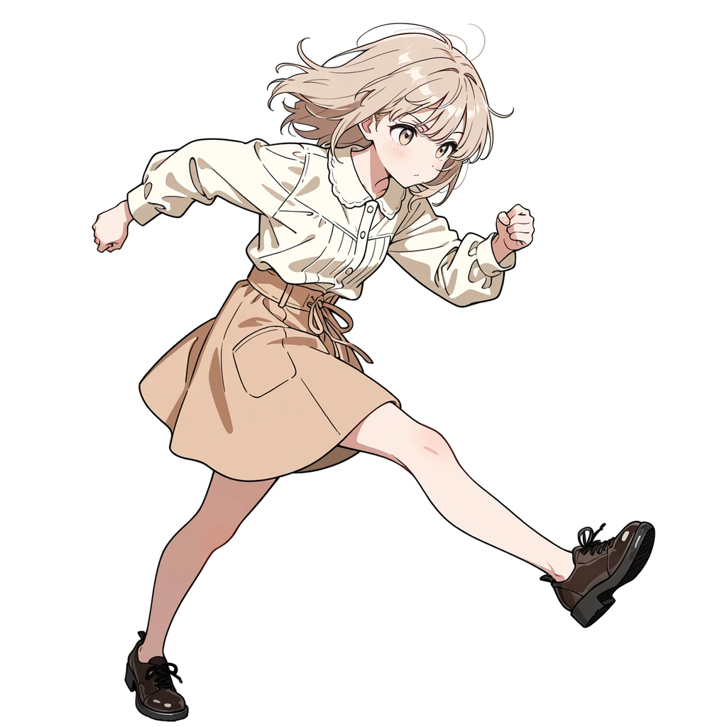 蹴るの女性サンプル