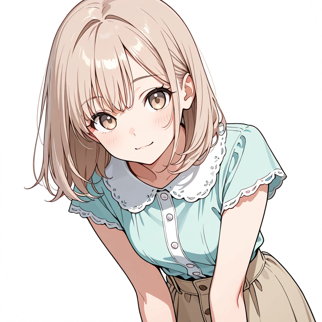 前かがみの女性サンプル