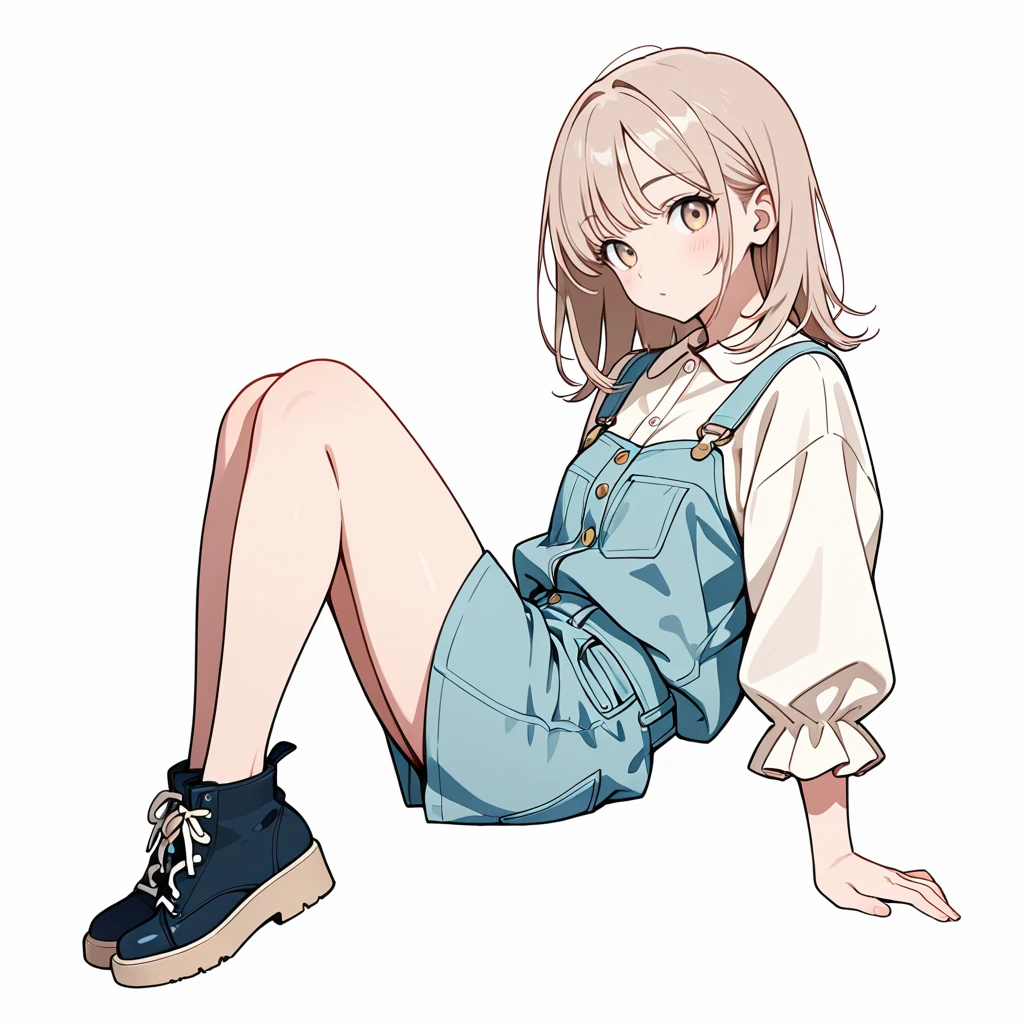 脚を折りたたむの女性サンプル