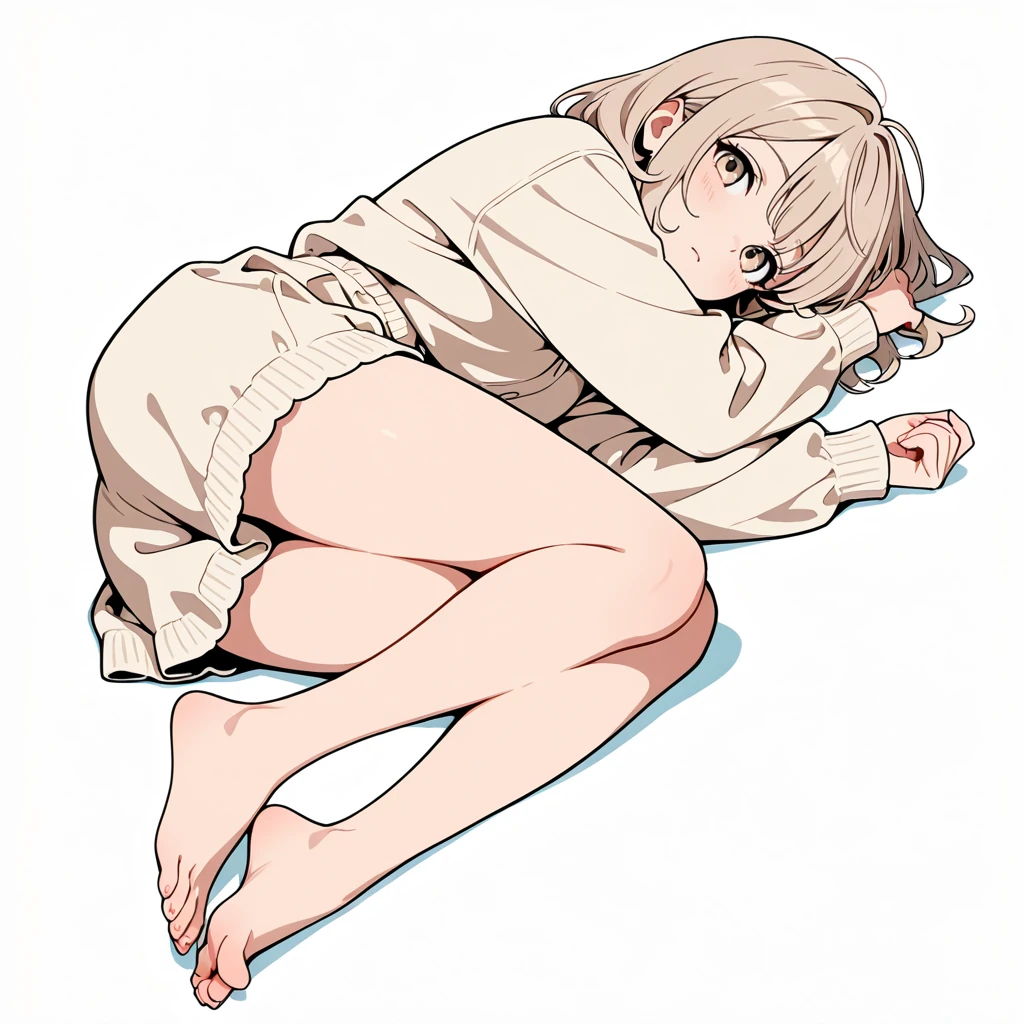 横たわるの女性サンプル