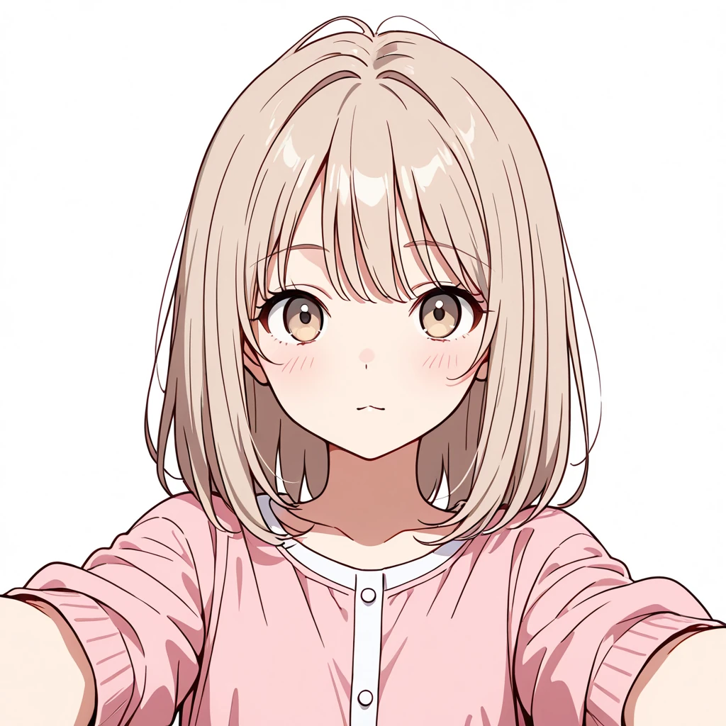 viewer方向へ手を伸ばすの女性サンプル