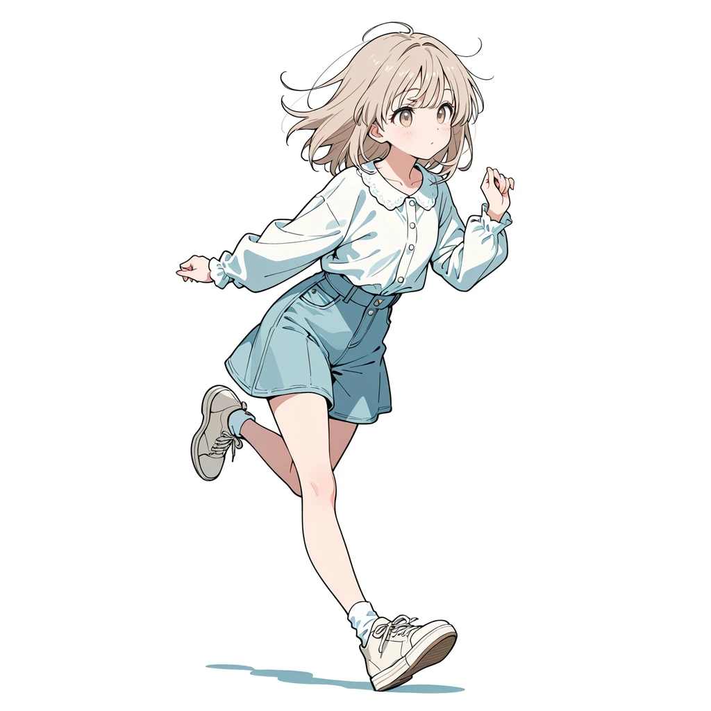 走るの女性サンプル
