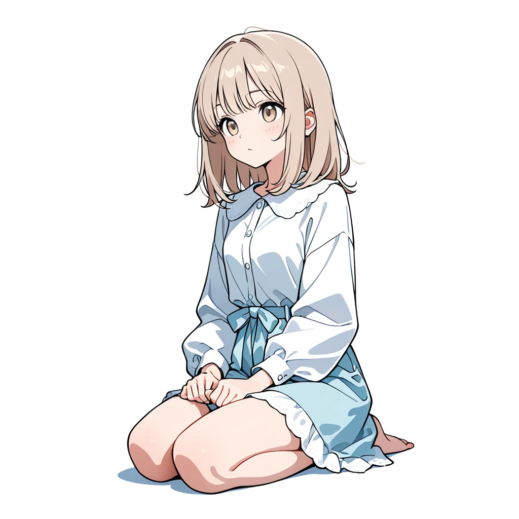 正座の女性サンプル