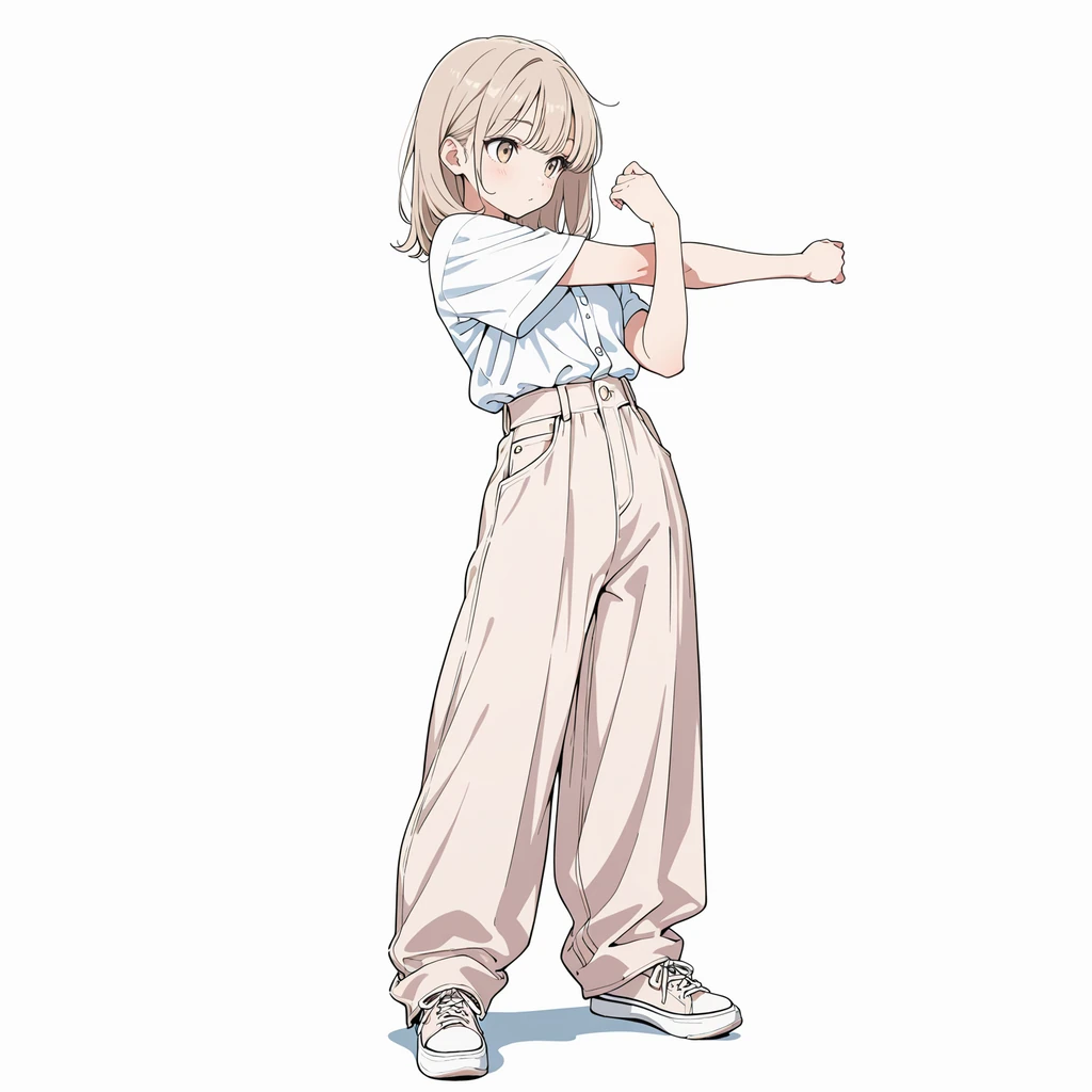 ストレッチの女性サンプル